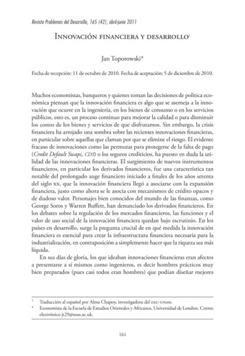 Revista Problemas Del Desarrollo, 165 (42), Abril-junio 2011 Innovación .