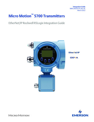 Integration Guide: Micro Motion 5700 Transmitters