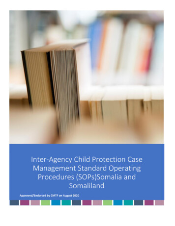Inter-Agency Child Protection Case Management Standard . - ReliefWeb