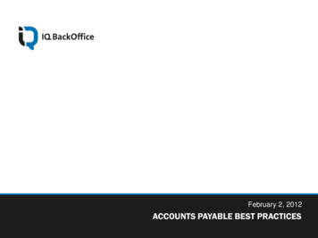 IQ Accounts Payable Best Practices - Iqbackoffice 