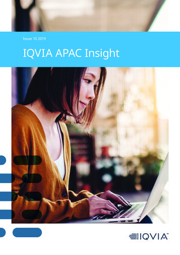 Issue 10 2019 IQVIA APAC Insight
