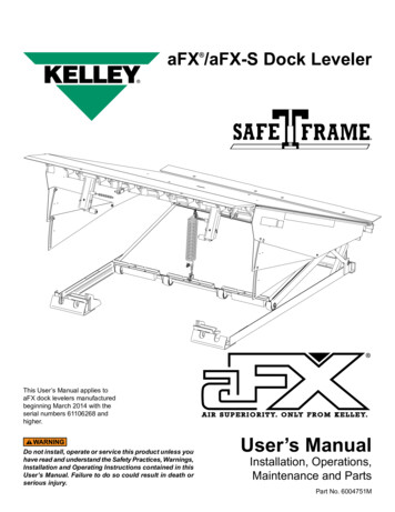 AFX /aFX-S Dock Leveler - Kelley Dock Solutions