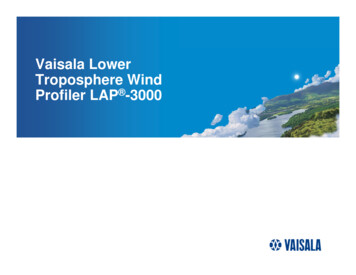 Vaisala Wind Profiler Products - NASA