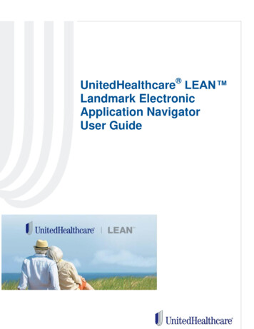 UnitedHealthcare LEAN Landmark Electronic Application Navigator