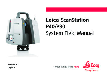 Leica ScanStation P40/P30