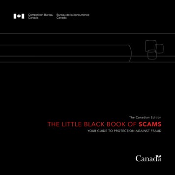 The Canadian Edition THE LITTLE BLACK BOOK OF SCAMS - York Regional Police