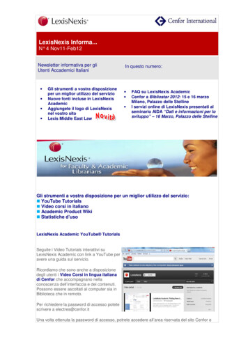 LexisNexis Informa 4 Nov11-Feb12 - Cenfor International