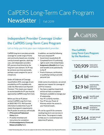 Newsletter Fall 2019 - CalPERS