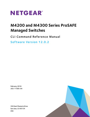 M4200 And M4300 Series ProSAFE Managed Switches - Netgear