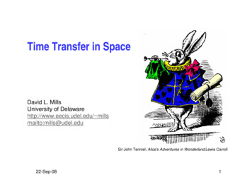 Time Transfer In Space - NTP: Network Time Protocol