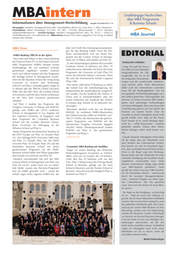 MBAintern - Mba-journal.de