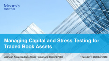 Managing Capital And Stress Testing For Traded Book Assets