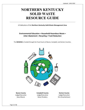 Northern Kentucky Solid Waste Resource Guide