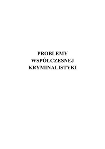 PROBLEMY - Kryminalistyka.pl