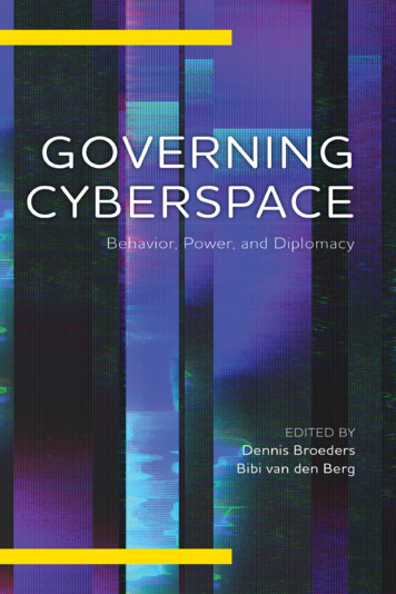 Governing Cyberspace - Rowman & Littlefield