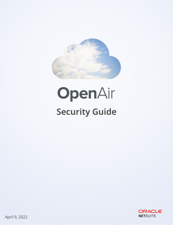 Security Guide - OpenAir
