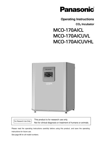 MCO-170AICL MCO-170AICUVL MCO-170AICUVHL - LabRepCo, LLC