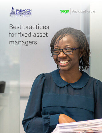 Best Practices - Fixed Asset Experts