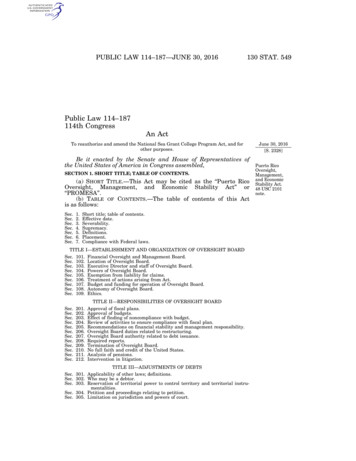 Public Law 114-187 114th Congress An Act - Govinfo