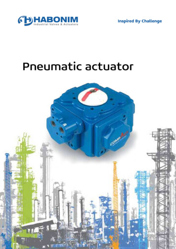 Pneumatic Actuator - Habonim