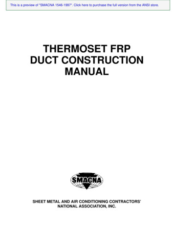 THERMOSET FRP DUCT CONSTRUCTION MANUAL - American National Standards .