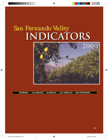 San Fernando Valley Indicators - Mulholland Institute