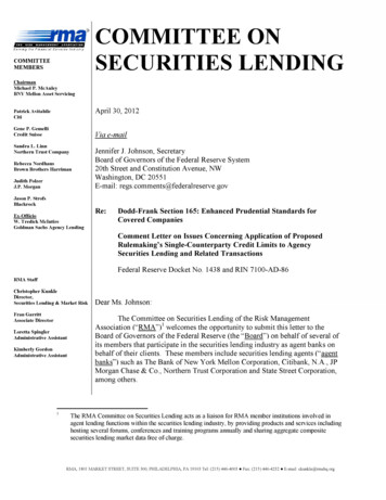 Committee On Securities Lending