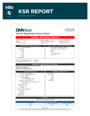 KSR REPORT - DMVdesk
