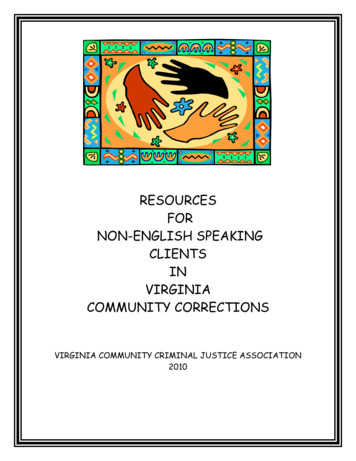 Resources For Non-english Speaking Clients In Virginia Community .