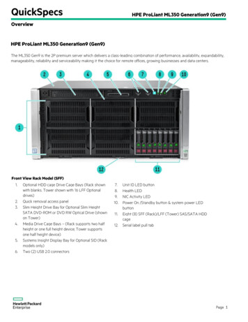 HPE ProLiant ML350 Generation9 (Gen9) - Onlinecomputer .co