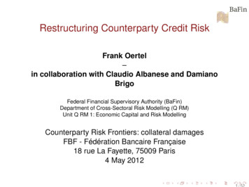 Restructuring Counterparty Credit Risk - Site UEVE Production