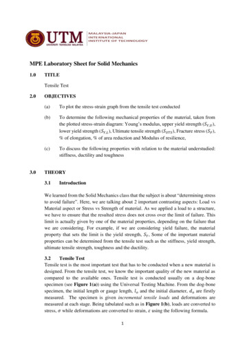 MPE Laboratory Sheet For Solid Mechanics - Mjiit.utm.my