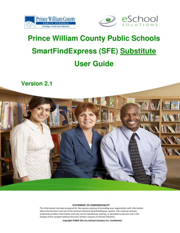 Prince William County Public Schools SmartFindExpress . - SharpSchool