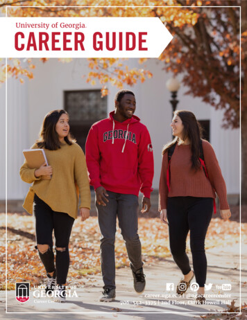 University Of Georgia Career Guide - UGA