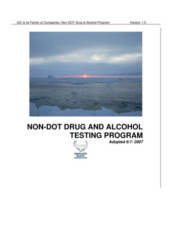 NON-DOT DRUG AND ALCOHOL TESTING PROGRAM - UIC Alaska