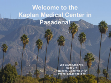 Welcome To The Kaplan Medical Center In Pasadena!