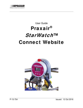 User Guide Praxair StarWatch Connect Website - FCC ID