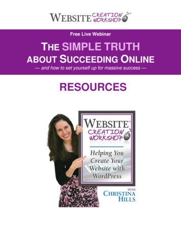 Free Live Webinar TY THE SIMPLE TRUTH ABOUT SUCCEEDING ONLINE