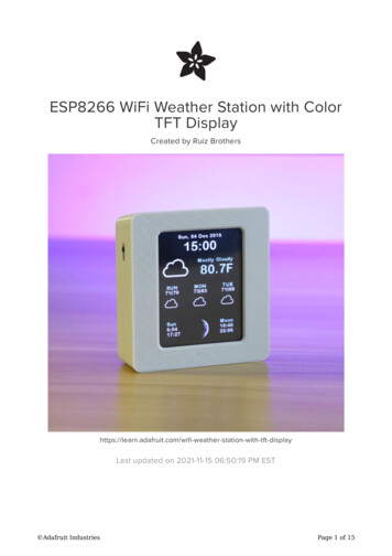ESP8266 WiFi Weather Station With Color TFT Display - Adafruit Industries