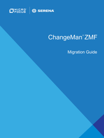 SERENA ChangeMan ZMF 8.1 - Micro Focus
