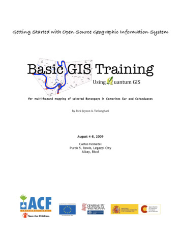 Basic GIS Training - PreventionWeb
