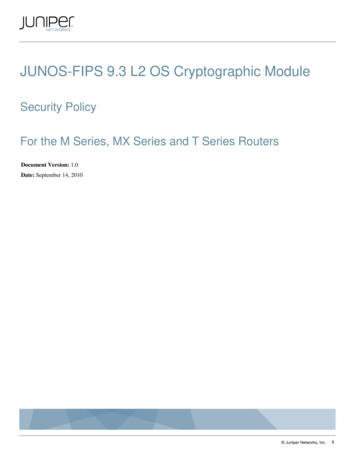 JUNOS-FIPS 9.3 L2 OS Cryptographic Module - NIST