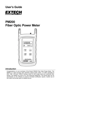 PM200 Fiber Optic Power Meter - Pim-resources.coleparmer 