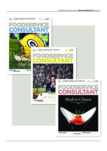 Foodservice Consultant Media Information 2014