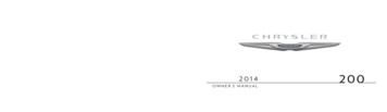 2014 Chrysler 200 Owner's Manual - Stellantis