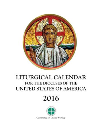For The Dioceses Of The United States Of America 2016