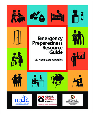 Emergency Preparedness Resource Guide