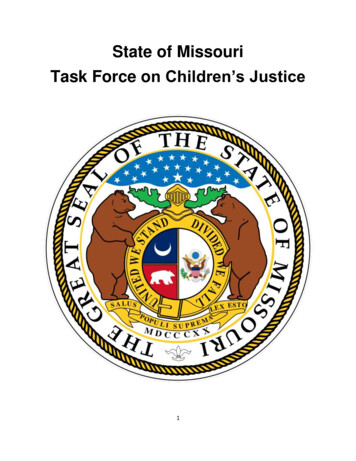 State Of Missouri Task Force On Children's Justice