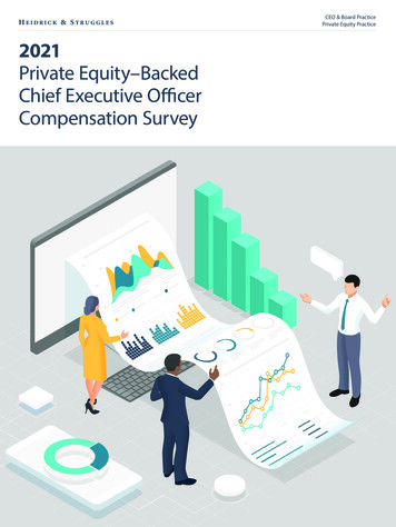 CEO & Board Practice Private Equity Practice 2021 Private Equity-Backed .