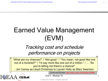 Earned Value Management (EVM)